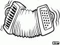 Accordion coloring page