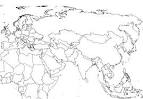 Free Blank Outline Map of Eurasia
