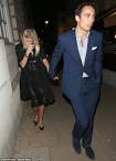 Donna Air and James Middleton step out hand in hand as they make