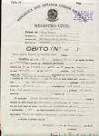 <b>Atestado</b> de <b>óbito</b> de Dionisio