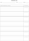 Book List Reading Log Example - SmartDraw