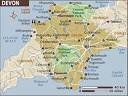 Map of Devon