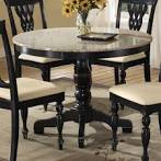 Embassy Round Pedestal Table with Granite Top - Hillsdale [HD-4808 ...