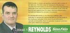 ... flyer for Sinn Fein candidate in the Strokestown LEA John Reynolds. - reynolds04a1