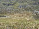 The narrow isthmus between Upper Lochain Meallan a' Chuail (one the left) - via Daymix
