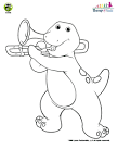 Trombone coloring page