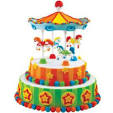 Circus Carousel Cake