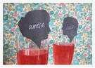DIY silhouette drink escort cards | DIY Wedding | 100 Layer Cake