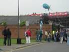Blimp over cricket field - via Daymix