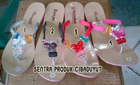 Jual GROSIR SANDAL MURAH _ JEPIT MANIK 4 WARNA - Sentra Produk ...