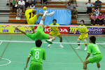 Sepak is "kick" in Malay, - via Daymix