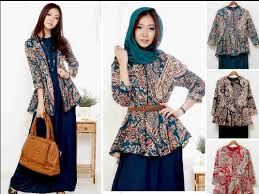 model baju batik kerja untuk hijaber terbaru � Model Baju Batik