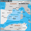 Map of Balearic Sea - Balearic Sea Location, World Seas, Balearic ...