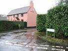 Salmon pink house on Denton Lane, Wootton - via Daymix