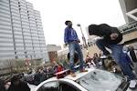Scenes of Chaos in Baltimore as Thousands Protest Freddie Grays.