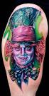tim burton mad hatter tattoo Ink in Wonderland: 25 Mad Alice in Wonderland ... - tim-burton-mad-hatter-tattoo