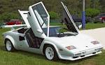 1985 Lamborghini Countach - White - Front Angle - Doors Open