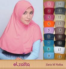 Jilbab Bergo Elzatta Zaria m Nafisa - Galeri Saliimah