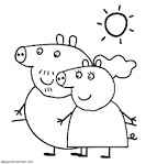Dibujos Sin Colorear: Dibujos de los Personajes de Peppa Pig para ...