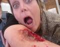fake wounds and blood