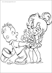 Alvin and the Chipmunks color sheet