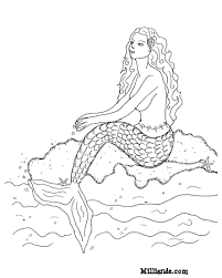 mermaid coloring pictures