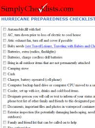 hurricane preparedness