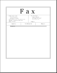 fax cover sheet sample