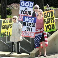 Margie M. Phelps, left,