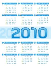 2010 calendar printable