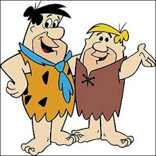 The cartoon Flintstones stands