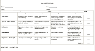 lab report example