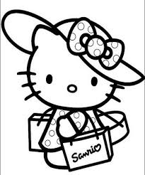 cute hello kitty coloring pages