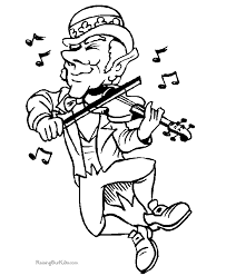 leprechaun coloring sheets