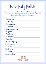 printable baby shower games