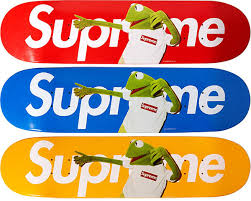 Supreme Kermit skateboard deck