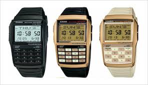 casio gold calculator watch