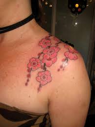 black flower tattoos