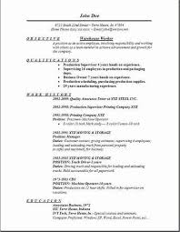 sample resumes for jobs