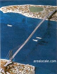 modellino ponte stretto Messina