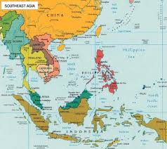 asia map with capitals