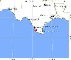 Falcon Lake Estates, Texas map