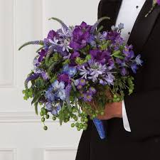 purple wedding flowers
