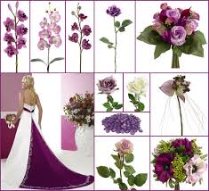 purple wedding flowers