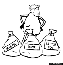 Baa Baa Black Sheep Coloring