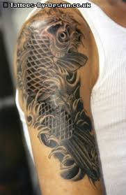 koi tattoo outline