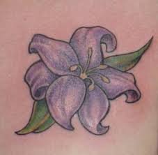 white lilies tattoo