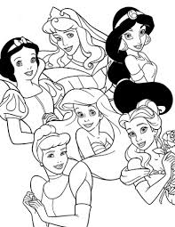 princess coloring sheets