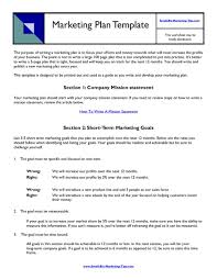 marketing plan example