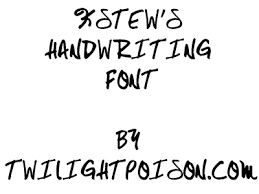 teen handwriting font
